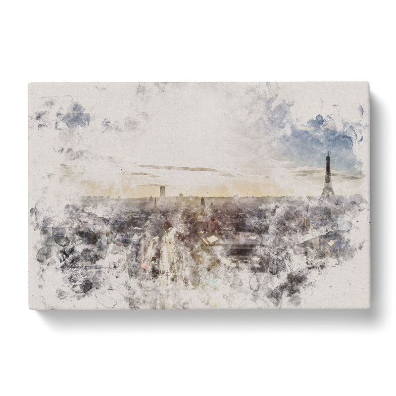 Paris Skyline Vol.3 - Wrapped Canvas Print, 60cm H x 91cm W x 3cm D