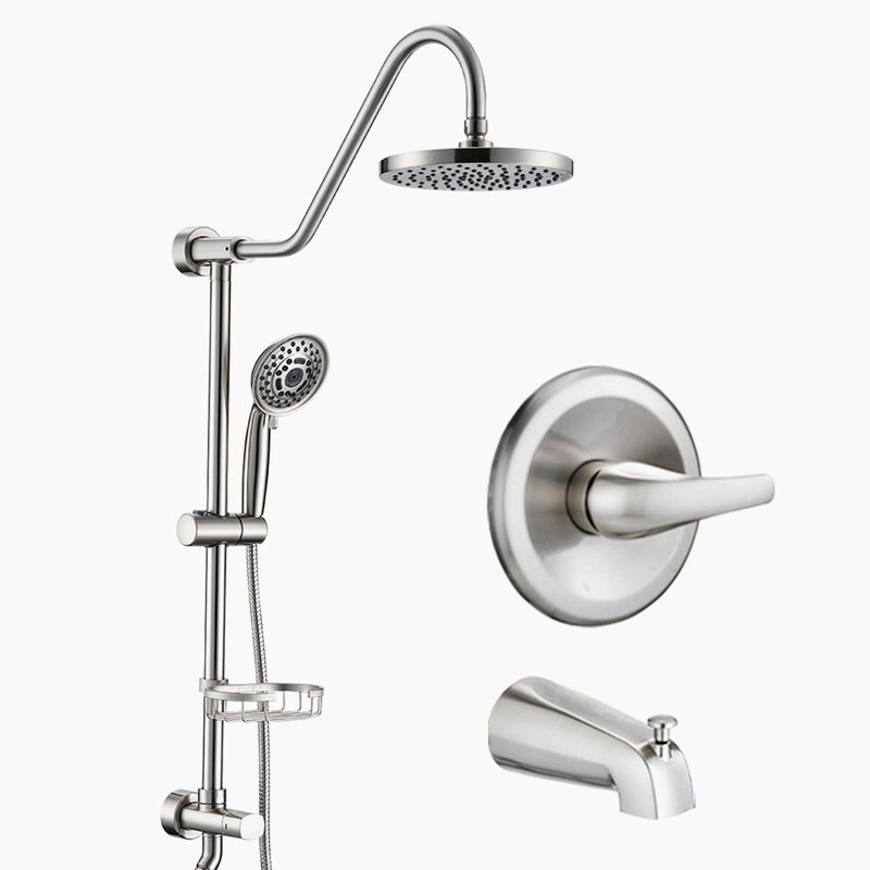 Système de douche complet, Nickel brossé
