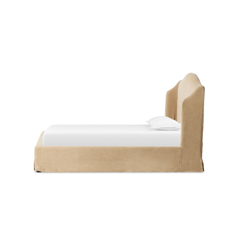 Meryl Upholstered Bed, Queen, Broadway Canvas