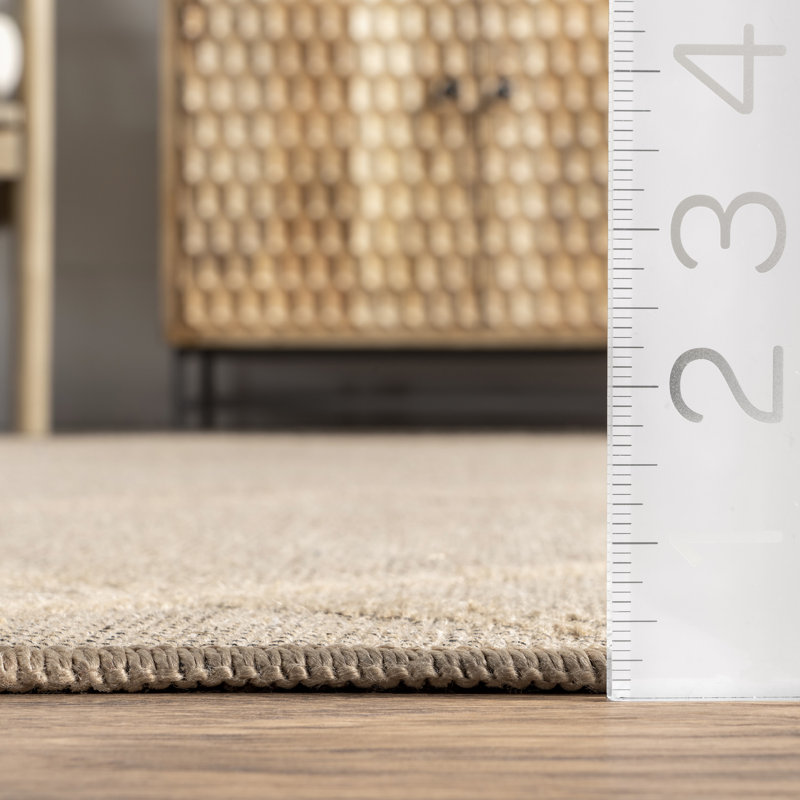 Diamond Trellis Jute Area Rug, Rectangle 4' x 6'