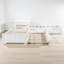 Lits plateforme simple en L en forme de L avec lit gigogne-114566694