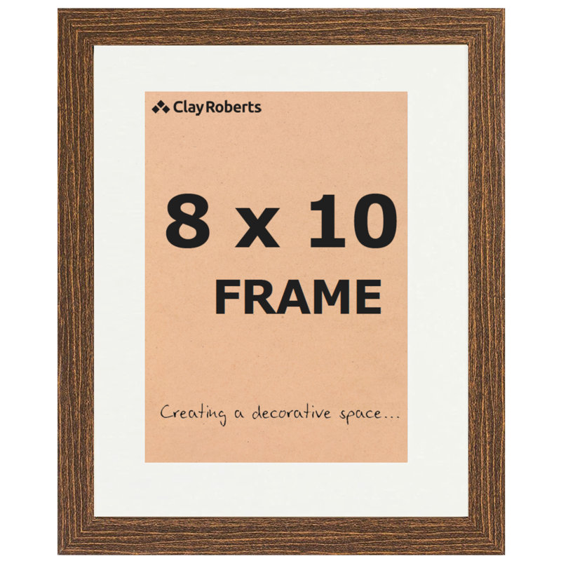 Picture Frame with Mat, Brown