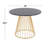 Canary Margaret-Beres Round Pedestal Dining Table-98981600-98981603