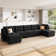 Hartig U Shaped Modular Sectional Reversible Sofa with Chaise