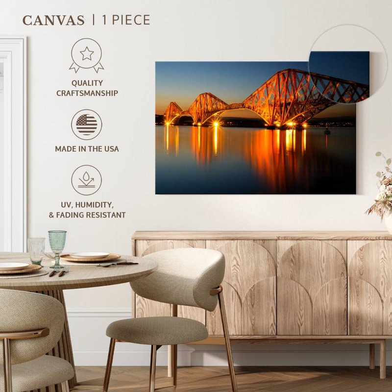 Forth Cantilever Bridge At Dawn, H 20 po x l 30 po