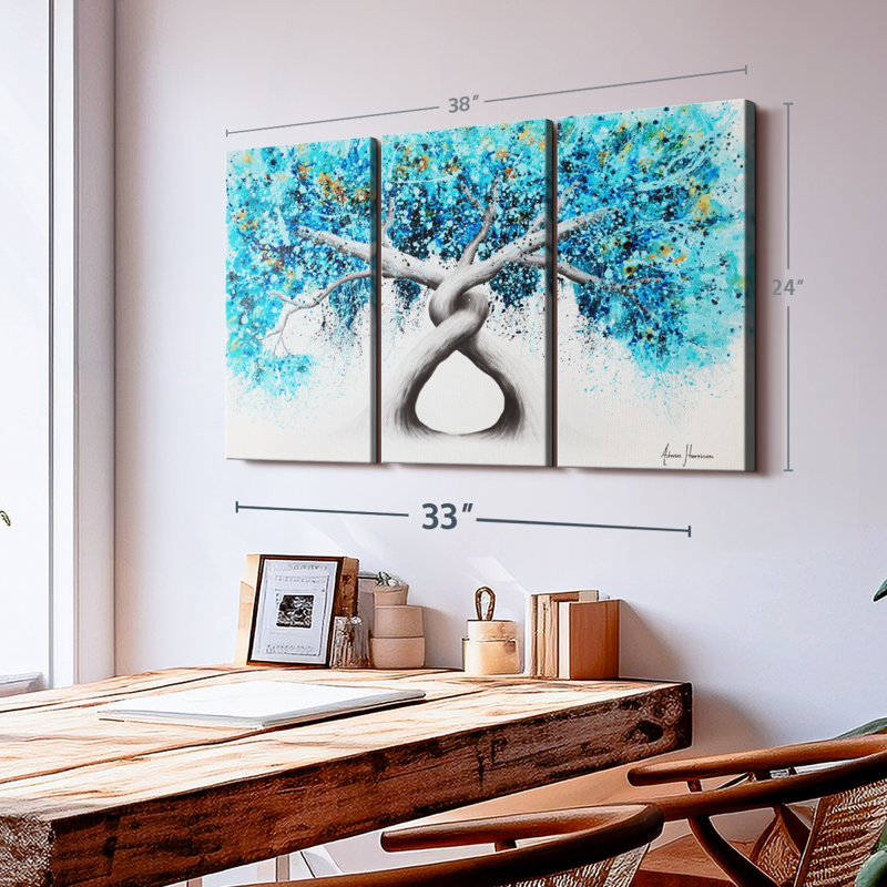 " Twisting Reef Trees ", 24" H x 38" W x 1.25" D