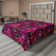 Drap plat à motif floral bohème Ambesonne