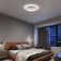 Deontee Acrylic LED Flush Mount Ceiling Light with Remote Control
