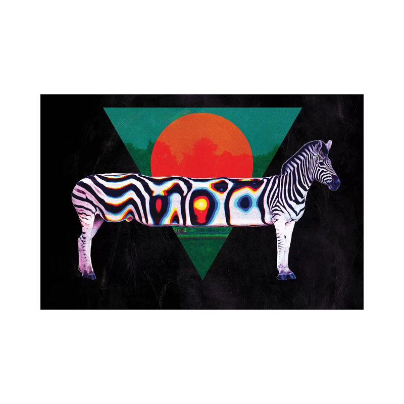Zebra by Ali Gulec - Wrapped Canvas Print, 30.48 cm H x 45.72 cm W