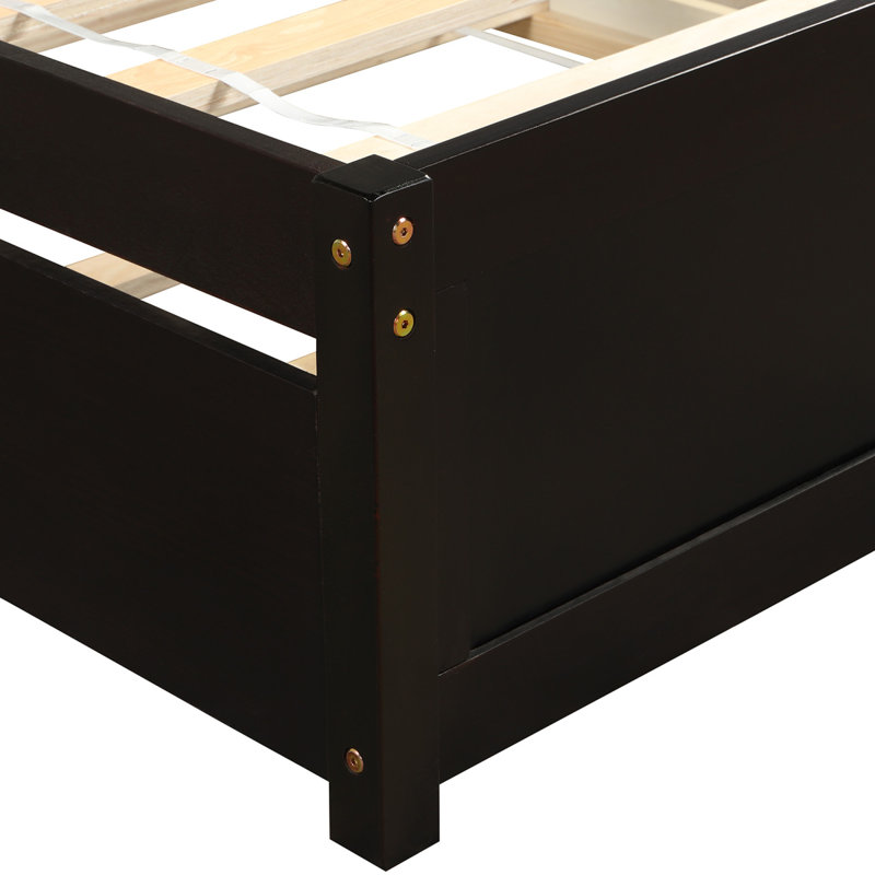 Lits simples peu encombrants, fabrication en bois massif, style moderne pour les salles familiales