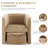 Kyah Upholstered Barrel Chair with Ottoman-95165975