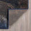 Tapis abstrait bleu / gris / orange Aba-1042249751