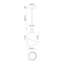 Tabitha Single Light Steel Dimmable Pendant-687972495