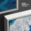 "White Blue Teal Crystal Gemstone Landscape Close Up", reproduction d'art sur toile-93589559-93589554
