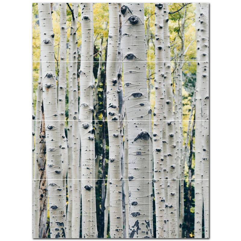 Murale décorative en céramique 4,25 po x 4,25 po