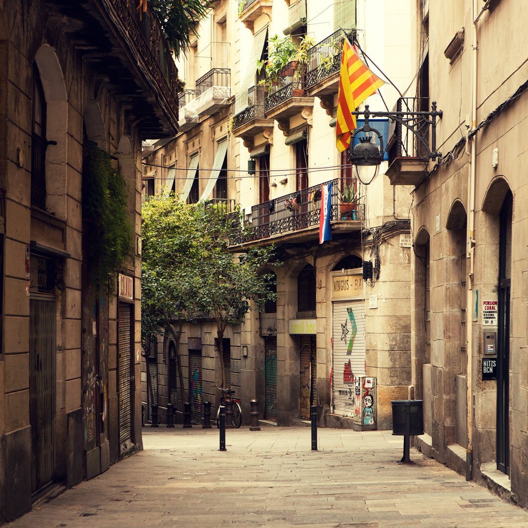 Leinwandbild Street in Barcelona von Ibsky