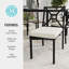 Chaise de patio empilable avec cadre en acier Martha Stewart