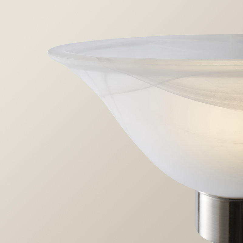 Axelrod 176cm Torchiere Floor Lamp, Brushed Chrome
