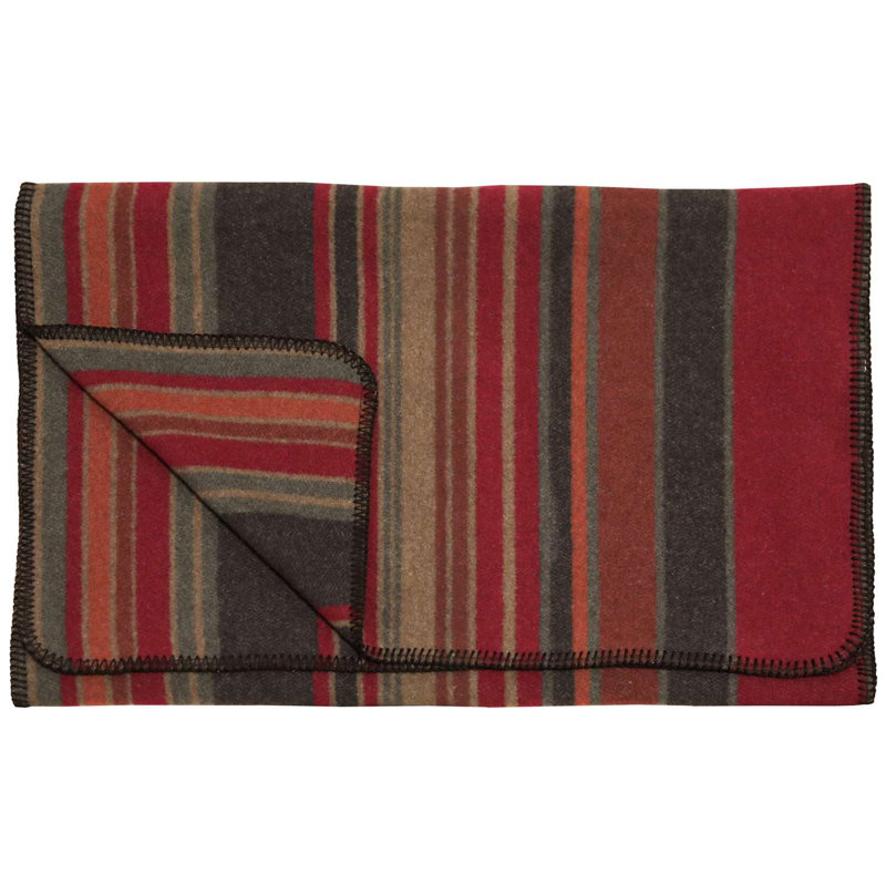 Jeté de lit Woodnet River Hudson Garnet, Très grand lit