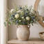 Vase à fleurs en céramique, pot décoratif en terre cuite avec finition texturée
