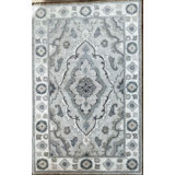 Tiny Knots Wool Oriental Area Rug in Sumner Ash