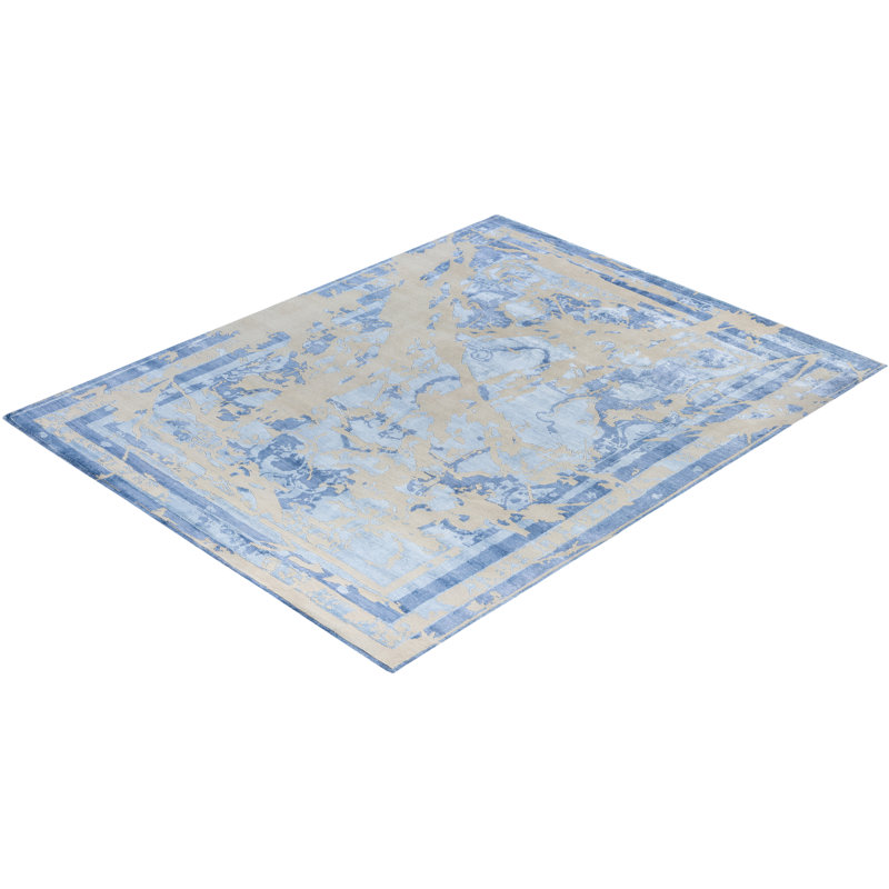 Overdyed One-of-a-Kind Rectangle 8'1" X 10'2" Hand Knotted Area Rug