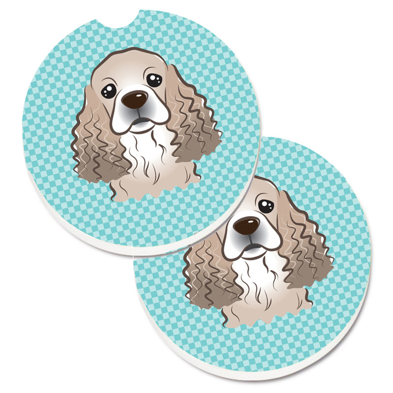 Sous-verre Retriever, Bleu, Épagneul cocker