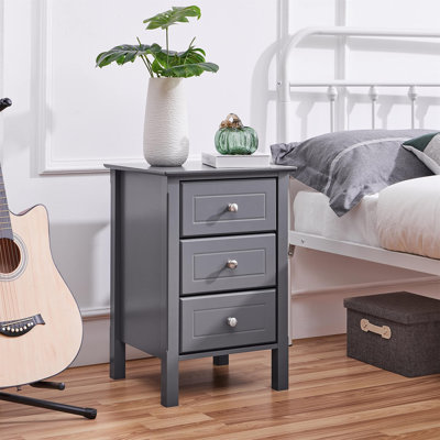 Ezell 40cm W Manufactured Wood Bedside Table