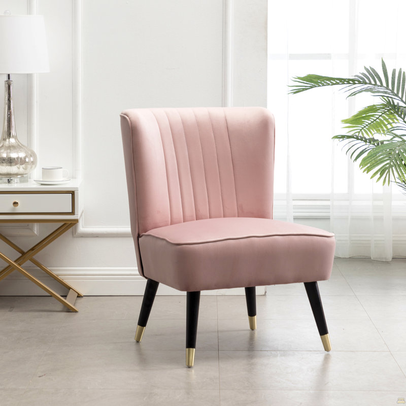 Chaise d'appoint Elon, Rose