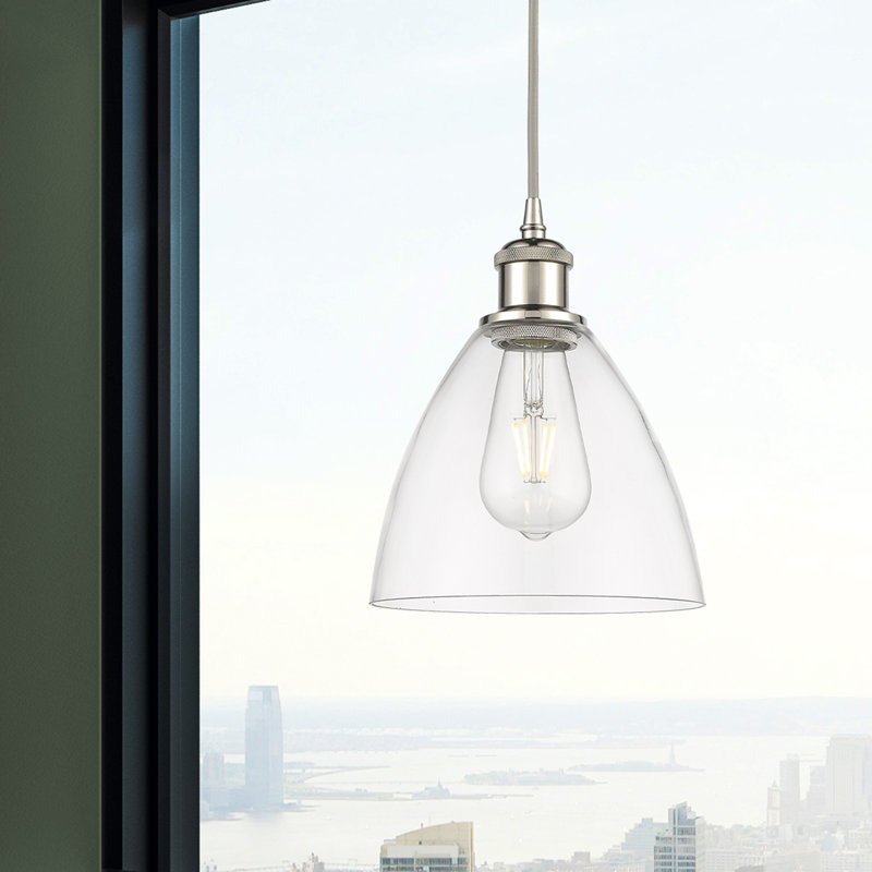 Luminaire suspendu en forme de dôme à 1 lumière