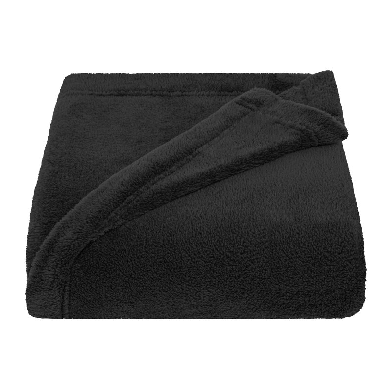 Jeté pour lit et canapé Bedding, Jeté, Noir