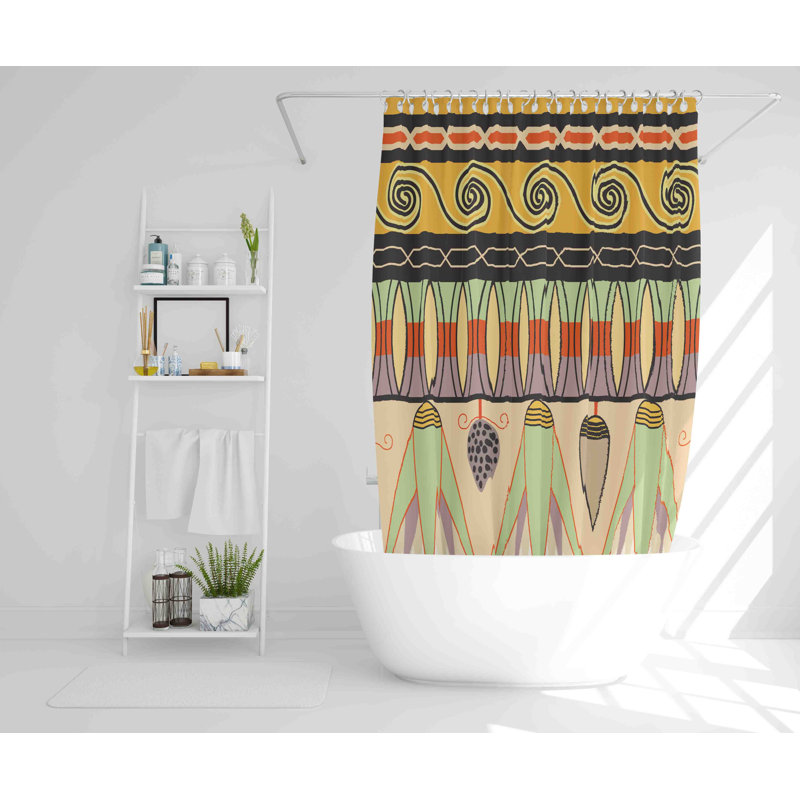 Reinholdt Polyester Shower Curtain, 168cm H x 168cm W