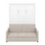 Lit escamotable double avec coussin-352963424