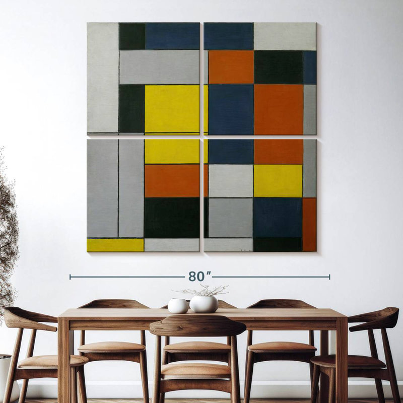 Avery No. VI - Composition No. II, 74" H x 74" W