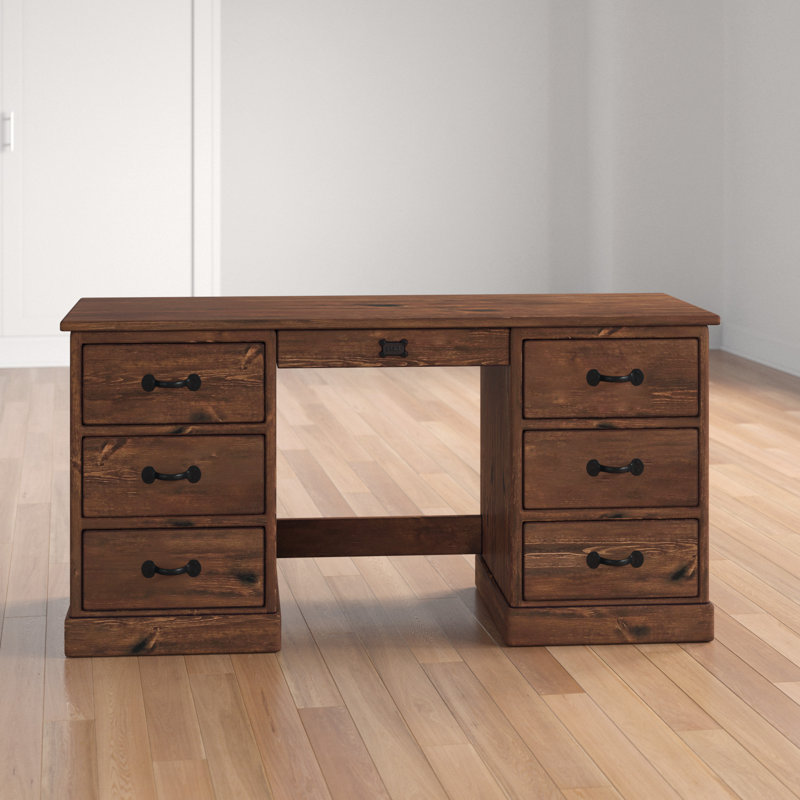 Broussard Solid Wood Executive Desk