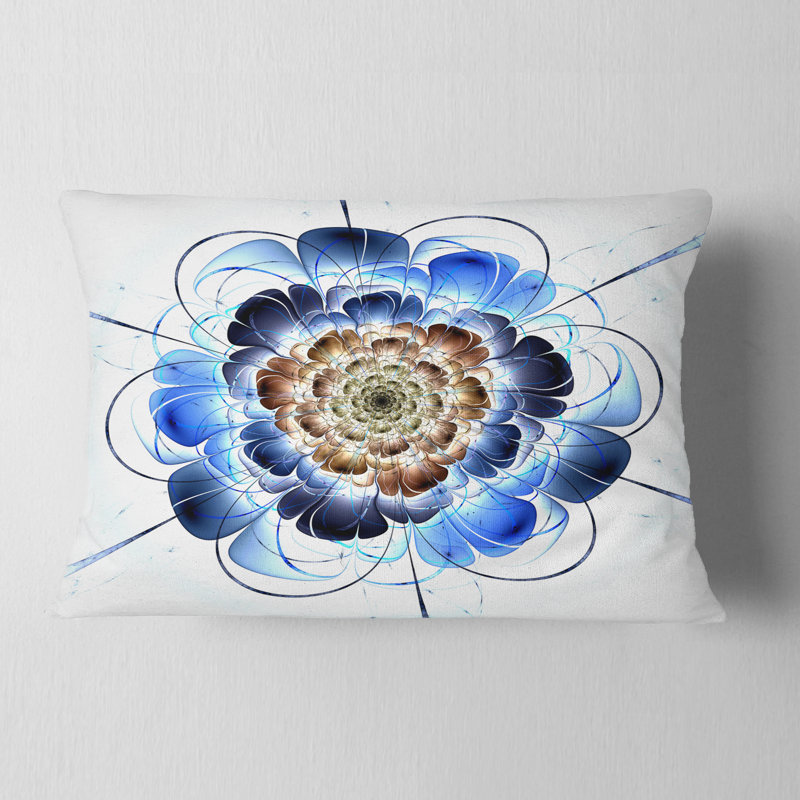 Coussin lombaire floral fractal