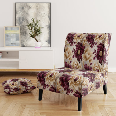 Upholstered Cottage Accent Slipper Chair C