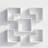 Aurelia 5-Piece Geometric Modular Floating Shelf Set