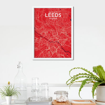 Carte de la ville de Leeds, impression