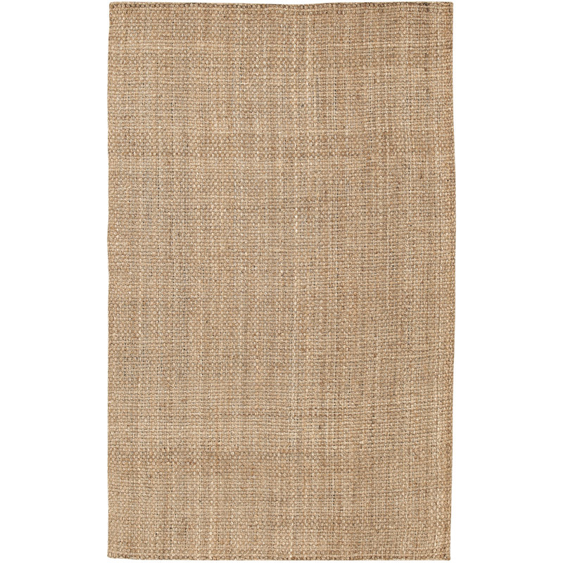 Tapis en jute tissé à plat à la main Ardee, Rectangulaire 2 pi x 3 pi