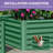 Seiter 6X3x1.5ft  Metal Outdoor Raised Garden Bed with gloves,Green-191018813-192055465