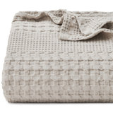 Ivellow 100% Cotton Waffle Blanket