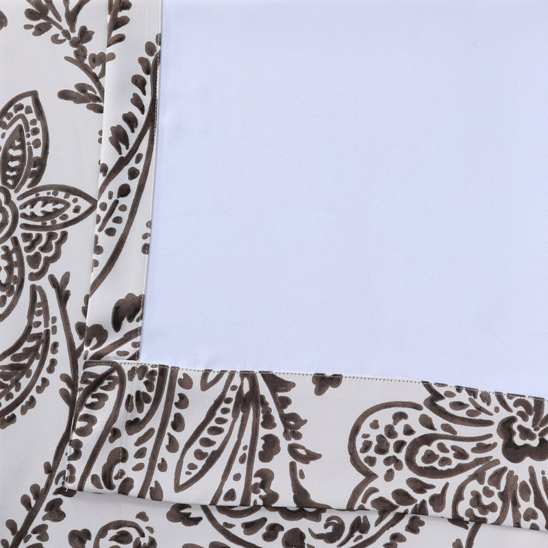 Alexiyana Vintage Paisley Room Darkening Curtains For Bedroom & Living Room Curtains (1 Panel), 50"W x 84"L, Tea Time Ochre