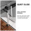 56'' - 60'' W x 74'' H Double Added Semi-Frameless Shower Door with Clear Glass