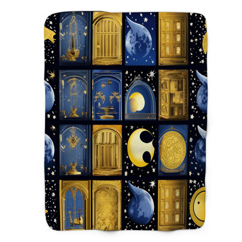 Moon Phases - 1 Piece Premium Blanket, Queen