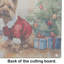 Grande planche à découper en verre Norwich Terrier Cozy Christmas