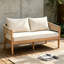 Causeuse d'extérieur en bois d'acacia de patio-129028519