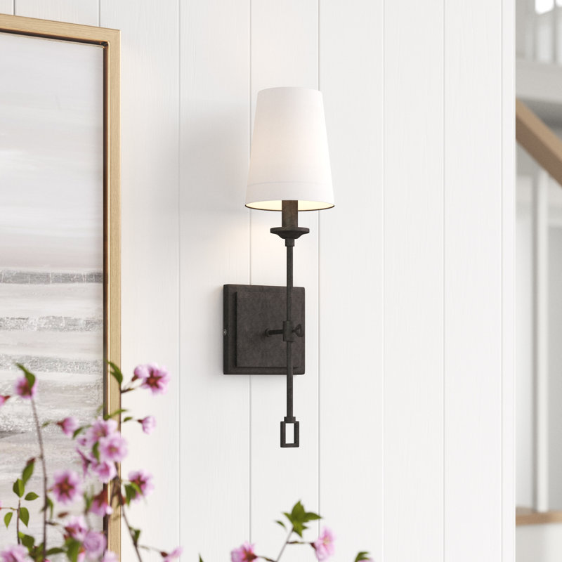 Ayleen 1-Light Dimmable Steel Wall Sconce