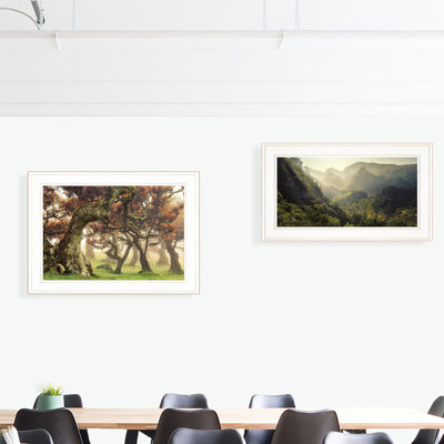 The Land of Hobbits par Martin Podt - Ensemble de 2 reproductions de photos sur papier encadrées
