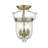 Husman Glass Semi Flush Mount-16518436-16518438